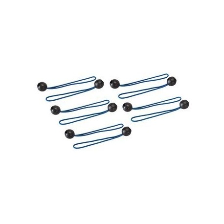 Silverline 237045 - Cuerdas para sujetar lonas, 10 pzas 175 mm 