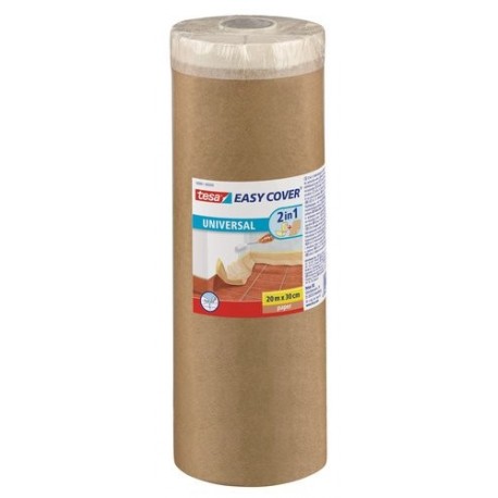 Tesa Papel ecológico + cinta adhesiva para cubrición 20mx300mm 