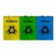 Premier Housewares - Juego de bolsas de reciclaje 3 unidades 