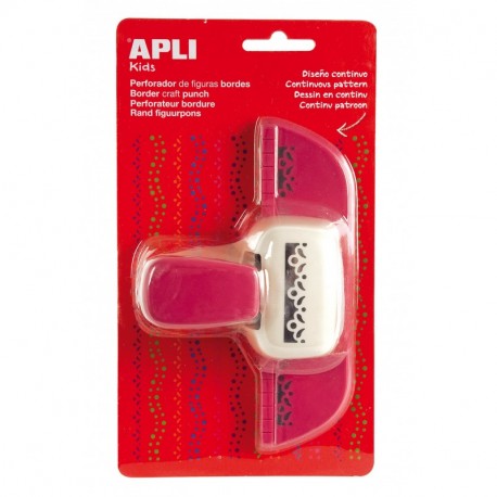 APLI Kids 13640 - Perforadora para papel lateral flor, 25.4 mm