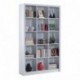 Habitdesign 005493BO - Estantería librería Triple, Color Blanco Brillo, Medidas 195 x 114 x 30 cm de Fondo