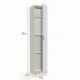 FORES - 007141O - Mueble armario multiusos, 1 puerta, color Blanco, medidas: 182 x 37 x 37 cm de profundidad
