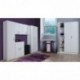 FORES - 007141O - Mueble armario multiusos, 1 puerta, color Blanco, medidas: 182 x 37 x 37 cm de profundidad