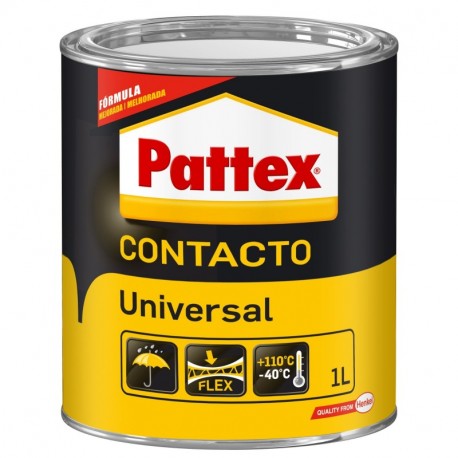 Pattex Cola de contacto universal instantánea multiusos, a prueba de agua, 1L