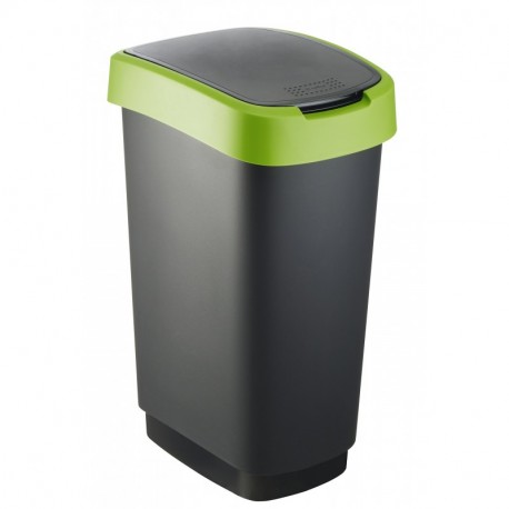 Rotho Cubo de Basura, Polipropileno, Verde, 50 L