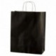 Thepaperbagstore 20 NEGRO BOLSAS DE PAPEL DE ASA RIZADA 250x110x310mm - ELIJA COLOR