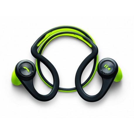 Plantronics 200460-05 Color negro y verde- Auriculares BT de contorno de cu