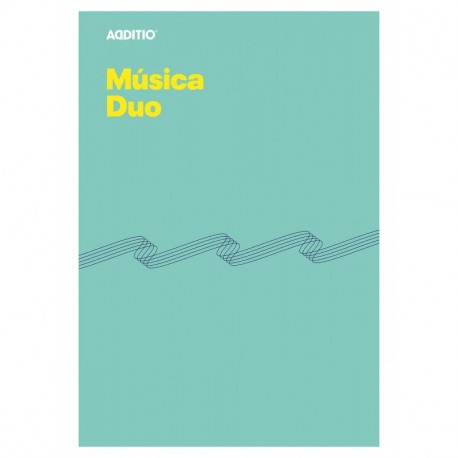 Additio M08 - Cuaderno de música, Duo, color verde