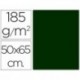 Canson Iris - Pack de 25 cartulinas, 50 x 65 cm, verde amazonas