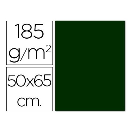 Canson Iris - Pack de 25 cartulinas, 50 x 65 cm, verde amazonas