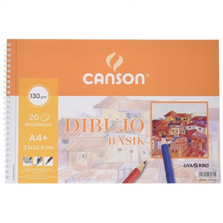 Gvarro Canson 200408061- Bloc A4, 20 hojas y recambio, 130 gr