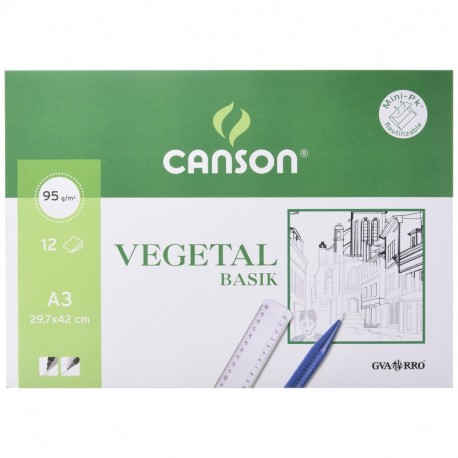 Canson 400787 - Papel vegetal, 12 hojas