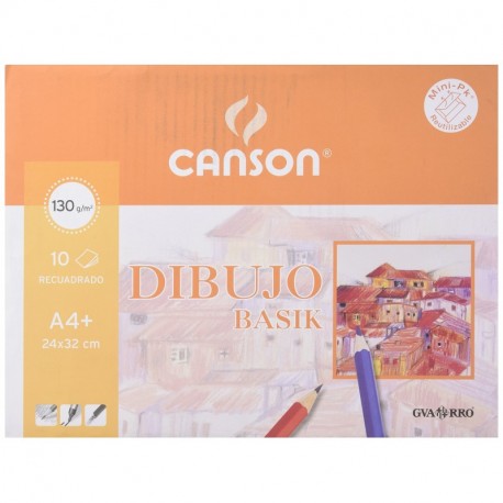 Canson 406346 - Papel para dibujo, 24 x 32 cm, 1 unidad con 10 hojas