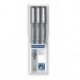 Staedtler 308 WP3 SP. Rotuladores Fineliner Pigment Liner. Estuche con 3 unidades.