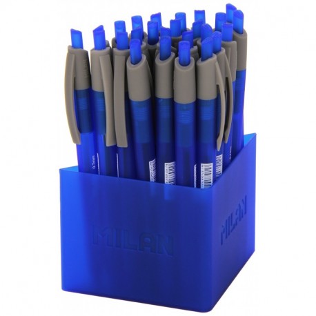 Milan 176540125 - Bote con 25 bolígrafos, color azul