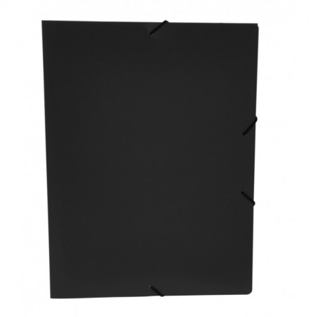 Viquel 151317 - Carpeta con gomas y solapas, de polipropileno, A4, color negro