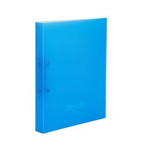 Pardo 852503 - Carpeta de polipropileno con diseño estudio, 4 anillas de 25, color azul