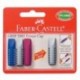 Faber-Castell 187007 - Tapa de lápiz borradora pack de 4 unidades 