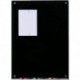 Pizarra Negro Magnético de Borrado en Seco de Vidrio - 60 cm x 90 cm - 23 5/8" x 35 1/2" - Incluye Pizarra, 2 Imanes, y Bande
