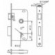 Tesa Assa Abloy, 200240HL Cerradura de embutir para puertas de madera, Entrada 40mm, Latonado