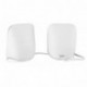 Trust Porto - Set de altavoces de ordenador 2.0, 12 W, alimentados por USB , blanco