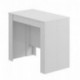 Habitdesign 004580BO - Mesa de comedor consola extensible hasta 235 cm, acabado en color Blanco Brillo