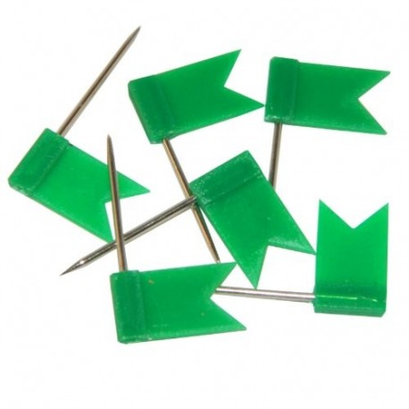 Big de Sam 30005 – 40 chinchetas – Banderas/banderitas – Verde