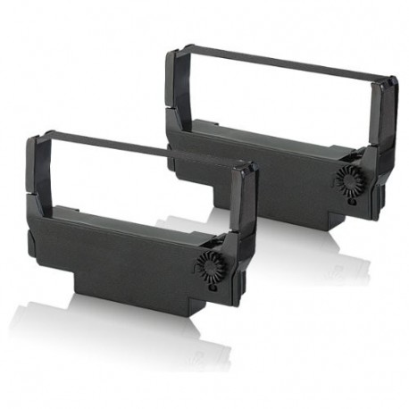 2 cintas compatibles, de nailon, color negro, para Epson ERC-38-B TM-U220PB TM-U230 TM-U300 TM-U300A TM-U300B TM-U300C TM-U30