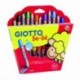 Giotto be-bè 466500 - Estuche 12 súper lápices de colores mina de 7 mm diámetro, capuchón posterior de seguridad anti-morded