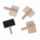 10pcs Mini Mensaje madera Nota pizarra foto Paper Clips lindos, Ideal para decoración de Uso