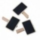 10pcs Mini Mensaje madera Nota pizarra foto Paper Clips lindos, Ideal para decoración de Uso