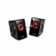 Mars Gaming MS1 - Altavoces gaming 10W potencia, 6 drivers / 2 activos y 4 pasivos, tamaño compacto, subwoofer para graves, 