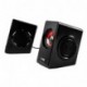 Mars Gaming MS1 - Altavoces gaming 10W potencia, 6 drivers / 2 activos y 4 pasivos, tamaño compacto, subwoofer para graves, 