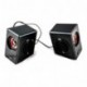 Mars Gaming MS1 - Altavoces gaming 10W potencia, 6 drivers / 2 activos y 4 pasivos, tamaño compacto, subwoofer para graves, 