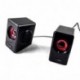 Mars Gaming MS1 - Altavoces gaming 10W potencia, 6 drivers / 2 activos y 4 pasivos, tamaño compacto, subwoofer para graves, 