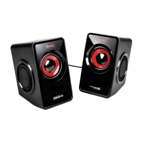 Mars Gaming MS1 - Altavoces gaming 10W potencia, 6 drivers / 2 activos y 4 pasivos, tamaño compacto, subwoofer para graves, 