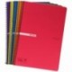 Enri 400042280 - Cuadernos con espiral simple, tapa de plástico, colores surtidos, paquete de 5