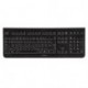 Cherry KW 2000 - Teclado RF inalámbrico, QWERTY, PC/Server, Negro, Monótono, c-Tick, UL, CE, FCC, TÜV/GS 