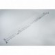 WORHAN® 5.7m Escalera Multiuso Multifuncional Plegable 570cm Tijera Bisagra Grande Aluminio con 2 Estabilizadores Nueva Gener