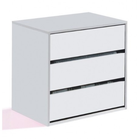 Habitdesign ARC6030 - Cajonera para armario, color blanco brillo, dimensiones 60 x 57 x 44 cm