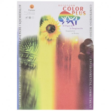 Rotoform Color Plus Clariana - Pack de 250 hojas cartulinas A4, color blanco