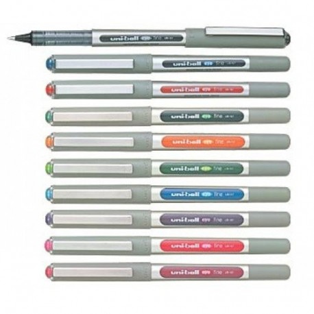 Uni-Ball EYE UB-157 Rollerball Pen Medium 0.7mm Ball [Pack of 10] One of each colour