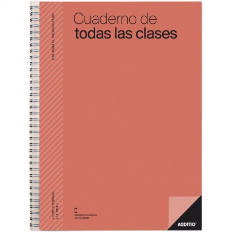 Additio P222 - Cuaderno de todas las clases, color naranja
