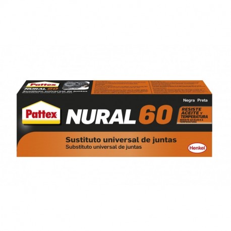Pattex Nural 60, sustituto universal de juntas, color negro, 1 x 40 ml