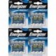 Energizer 7638900262643 Ultimate Litio Mignon Batería "L91 AA 3000 mAh LR6 1,5 V Transparente, Lot de 4 x 4