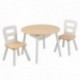KidKarft Mesa y sillas para niños, Color Natural y Blanco KidKraft 27027 