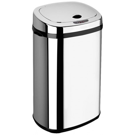 Cubo de basura metálico con pedal, papelera cilíndrica de metal para baño,  cocina, aseo u oficina (12 litros, 35,5 x 24,5 x 31 c