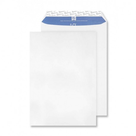 Premium Pure - Paquete de sobres con cierre autoadhesivo C4, 229 x 324 mm, 20 unidades , color blanco