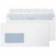 Premium Office DL - Paquete de sobres con cierre autoadhesivo con ventanilla, 110 x 220 mm, 25 unidades , color blanco