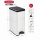 Curver Cubo de basura Slim 40L, Metal, 37.3x23x58.7 cm, 213298